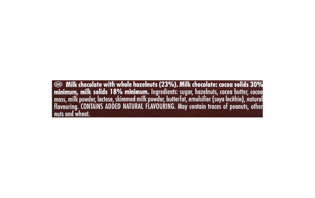 Ritter Sport Whole Hazelnuts Chocolate    Pack  100 grams